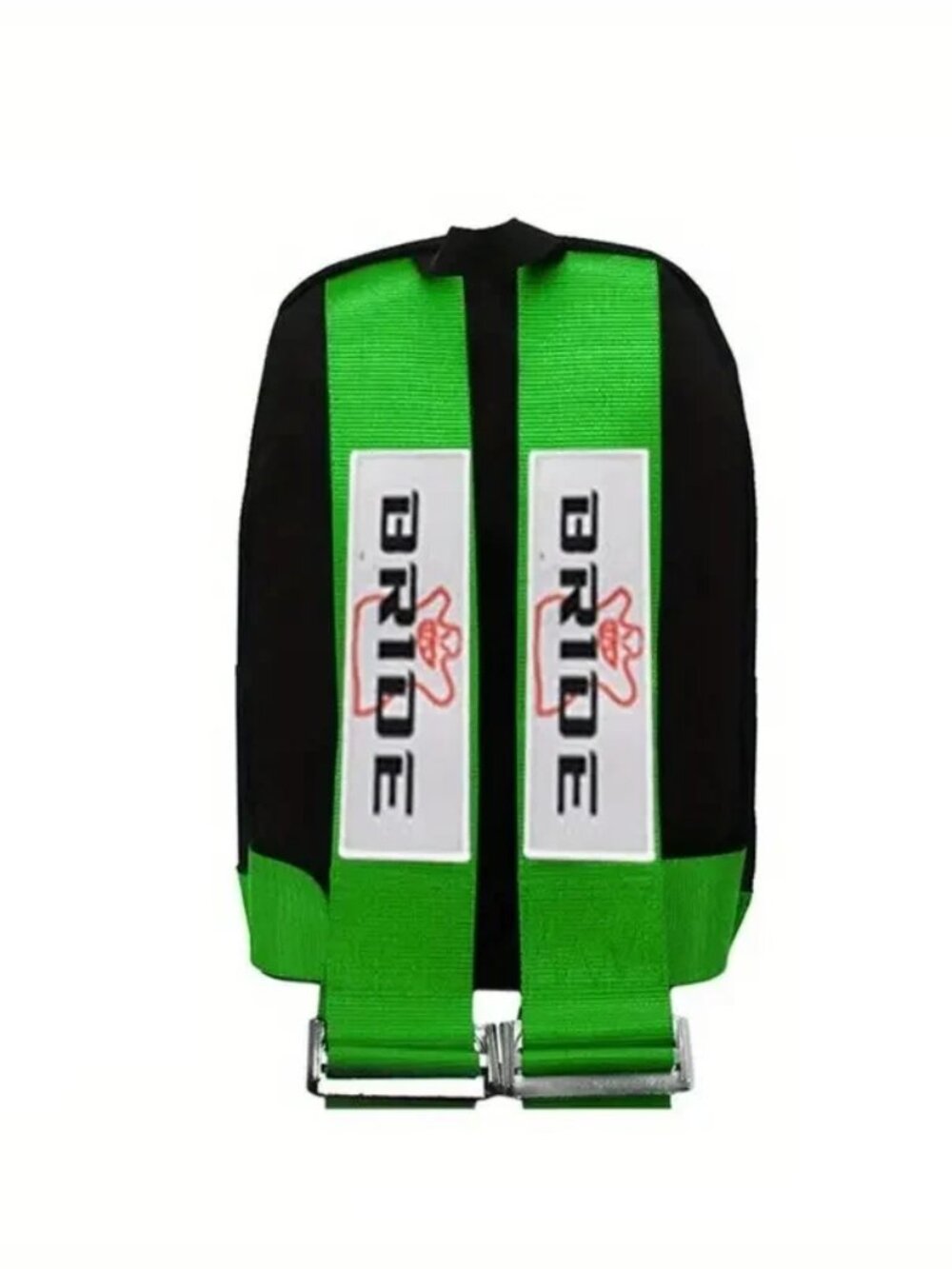 Brand New JDM Bride Racing Green Harness Adjustable Shoulder Strap Backpack